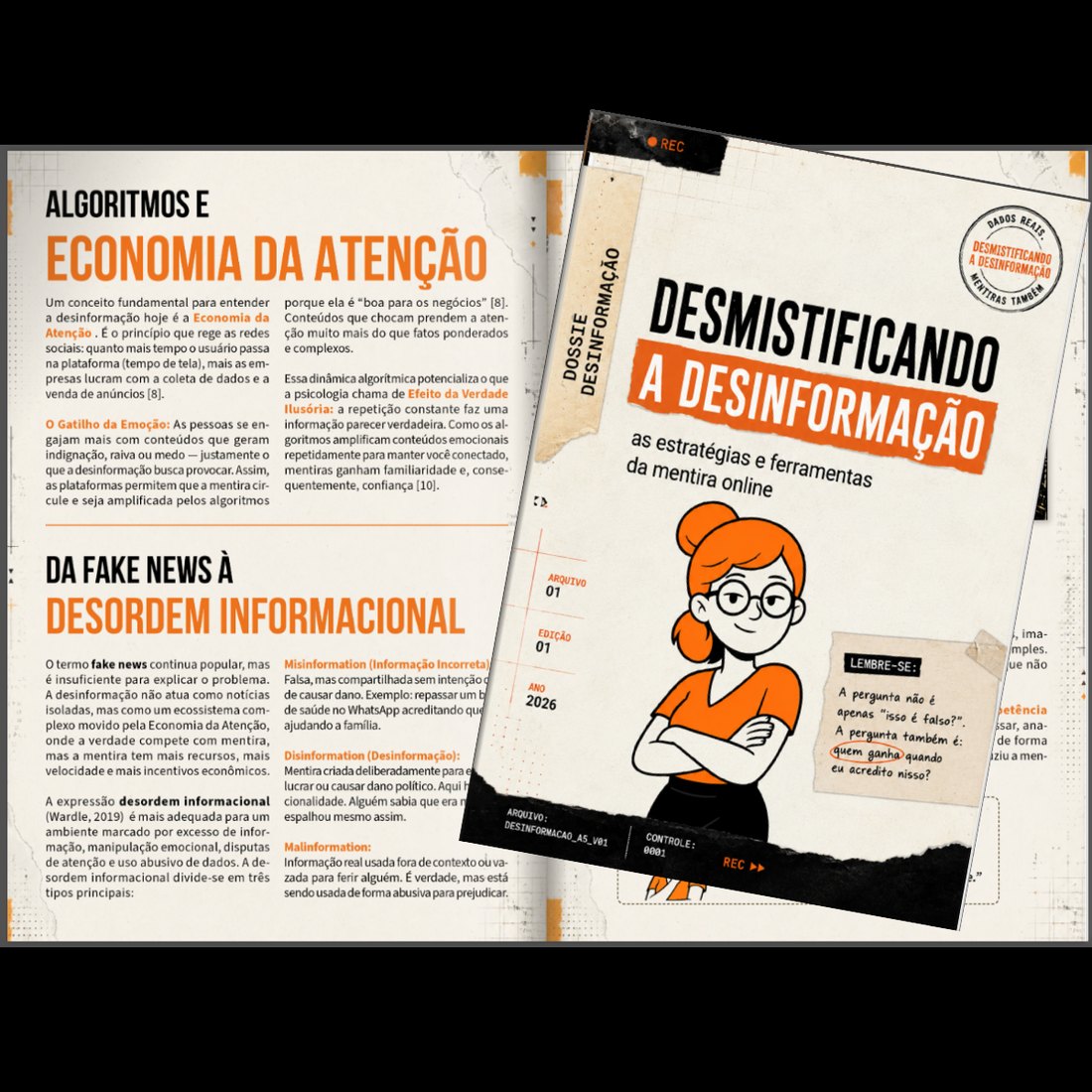 Revista-cartilha Desmistificando a Desinformação